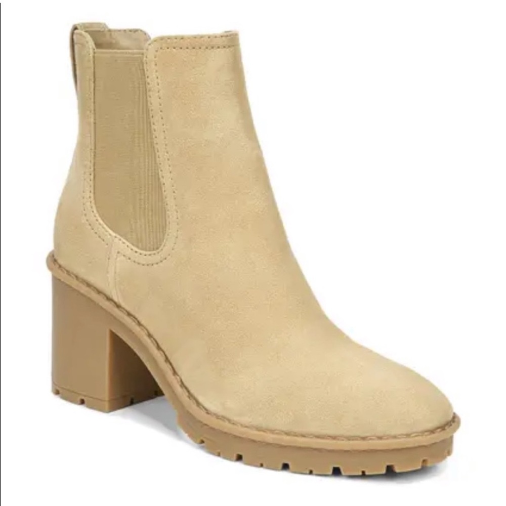 Like NEW Vince Henderson‎ boots Weatherproof Chelsea Tan suede leather Size 10